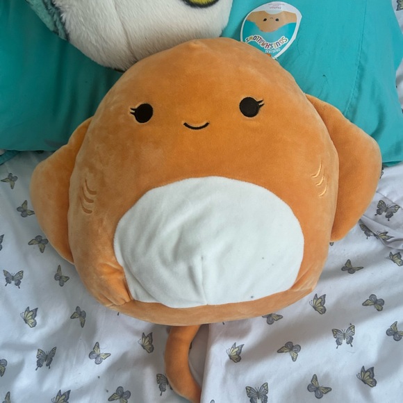 Squishmallow Halton Stingray Orange 11” Walgreens Exclusive 2022 - Picture 1 of 3